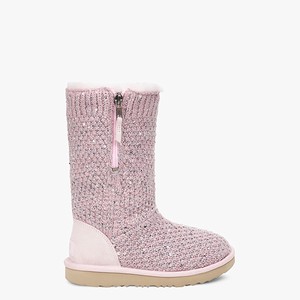 Ugg Sequin Knit Klassiska Stövlar Barn Rosa (984375NIV)